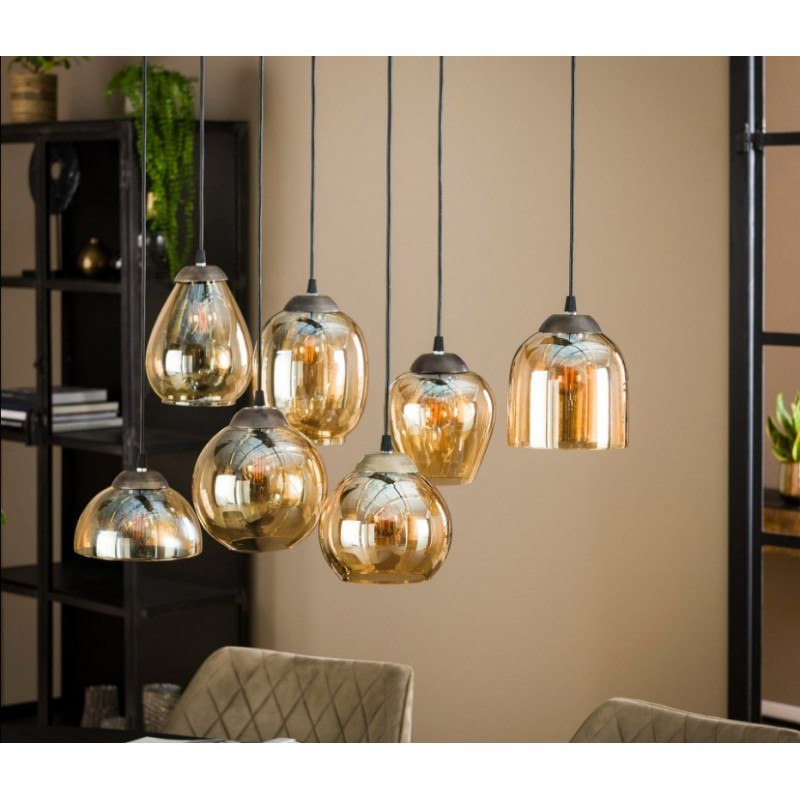 ZI Hanging lamp 4+3L mix gold